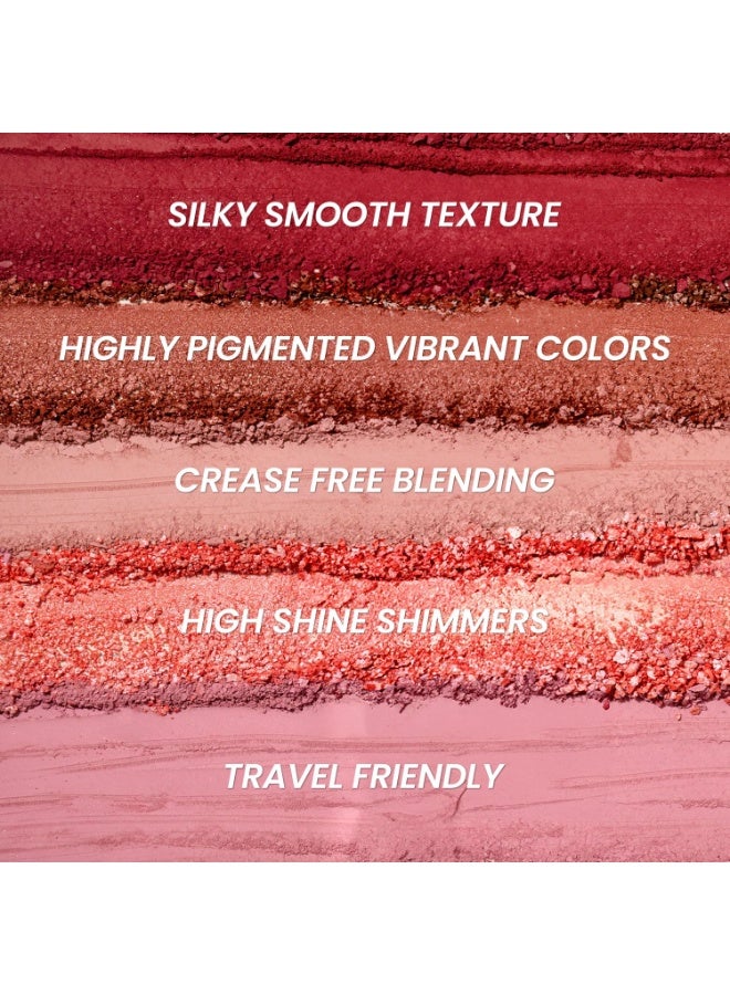 INSIGHT On The Go Eyeshadow Palette - Nora | Highly Pigmented | Silky Smooth | Crease-Free Blending | Shimmer & Matte Shades | Travel-Friendly (10g) - Image 3